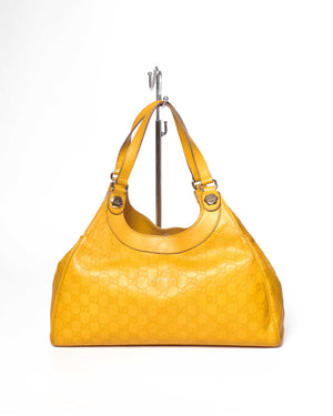 Gucci Yellow Guccissima Leather Charmy Hobo Bag-3