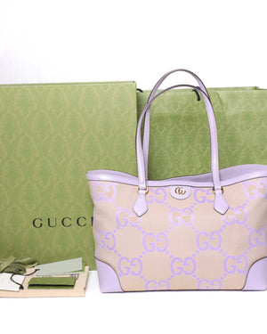 Gucci Purple Canvas Ophidia GG Medium Tote Bag-13