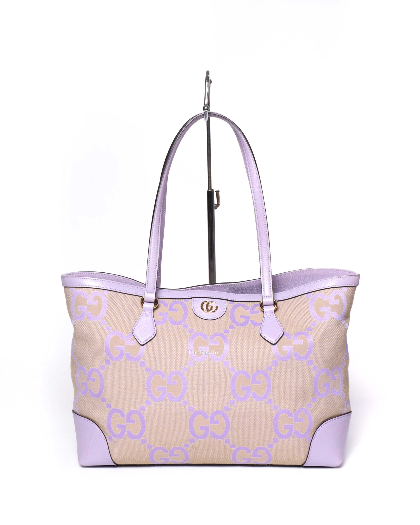 Gucci Purple Canvas Ophidia GG Medium Tote Bag-2