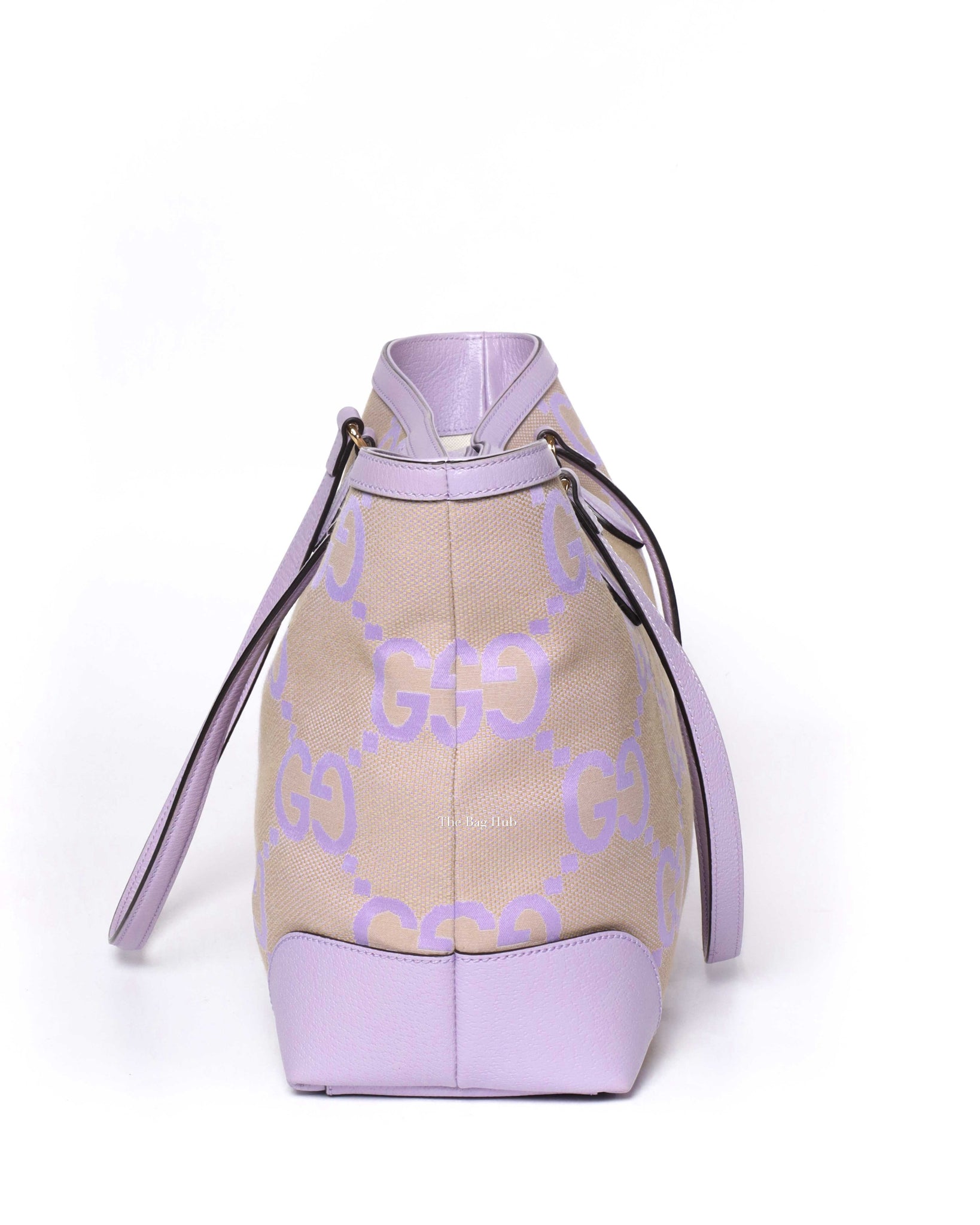 Gucci Purple Canvas Ophidia GG Medium Tote Bag-5