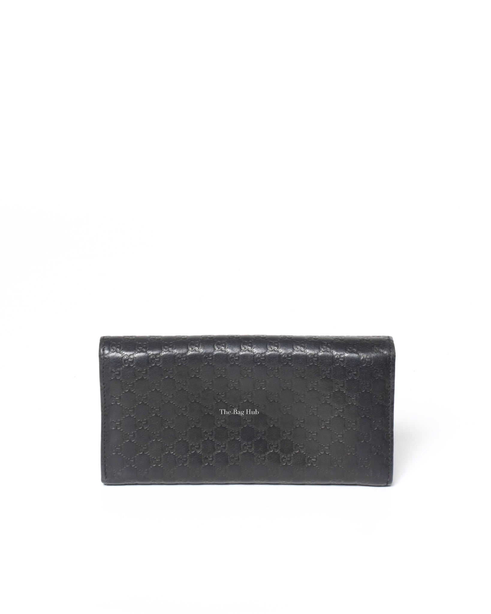 Gucci Black Gucissima Leather Long Wallet-3