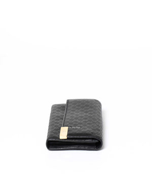 Gucci Black Gucissima Leather Long Wallet-5