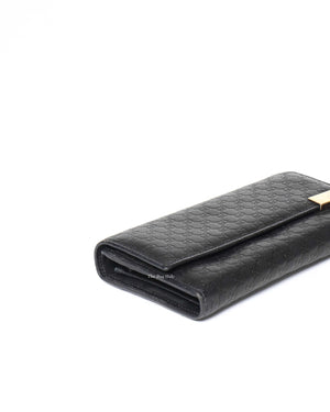Gucci Black Gucissima Leather Long Wallet-7