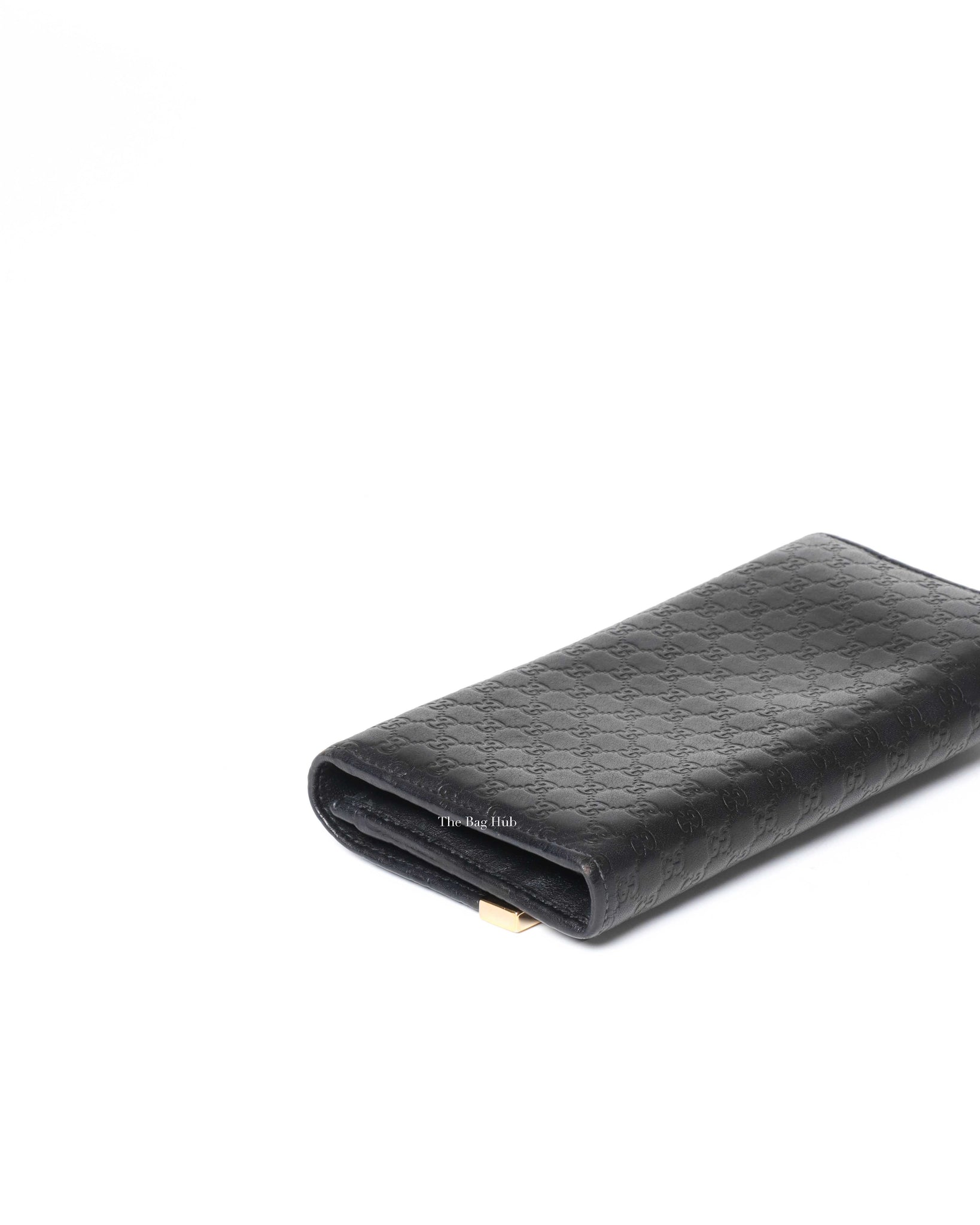 Gucci Black Gucissima Leather Long Wallet-9