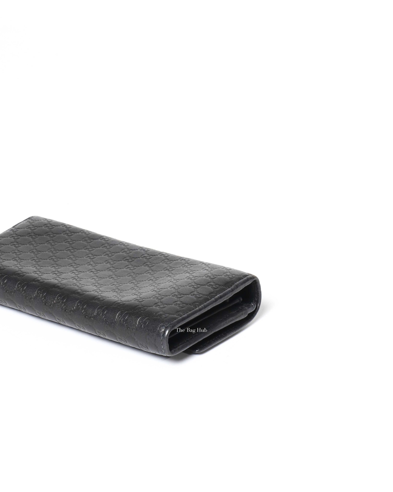Gucci Black Gucissima Leather Long Wallet-10