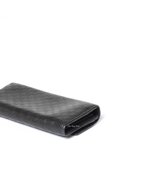 Gucci Black Gucissima Leather Long Wallet-10