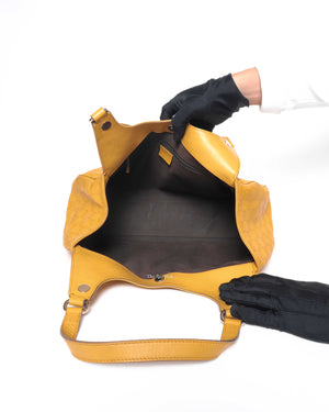 Gucci Yellow Guccissima Leather Charmy Hobo Bag-11