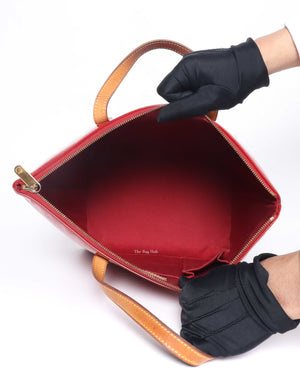 Louis Vuitton Red Monogram Vernis Bellevue PM Bag-11