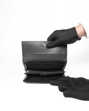 Gucci Black Gucissima Leather Long Wallet-11