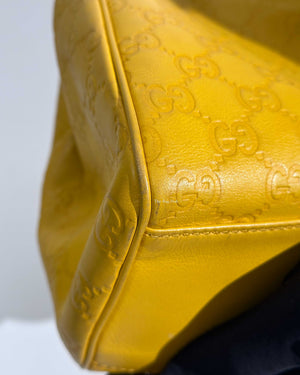 Gucci Yellow Guccissima Leather Charmy Hobo Bag-16