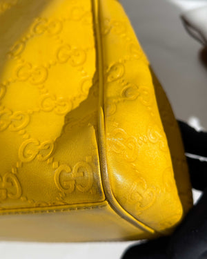 Gucci Yellow Guccissima Leather Charmy Hobo Bag-20
