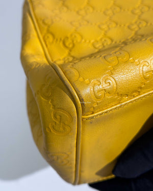 Gucci Yellow Guccissima Leather Charmy Hobo Bag-22