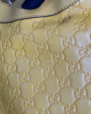 Gucci Yellow Guccissima Leather Charmy Hobo Bag-23
