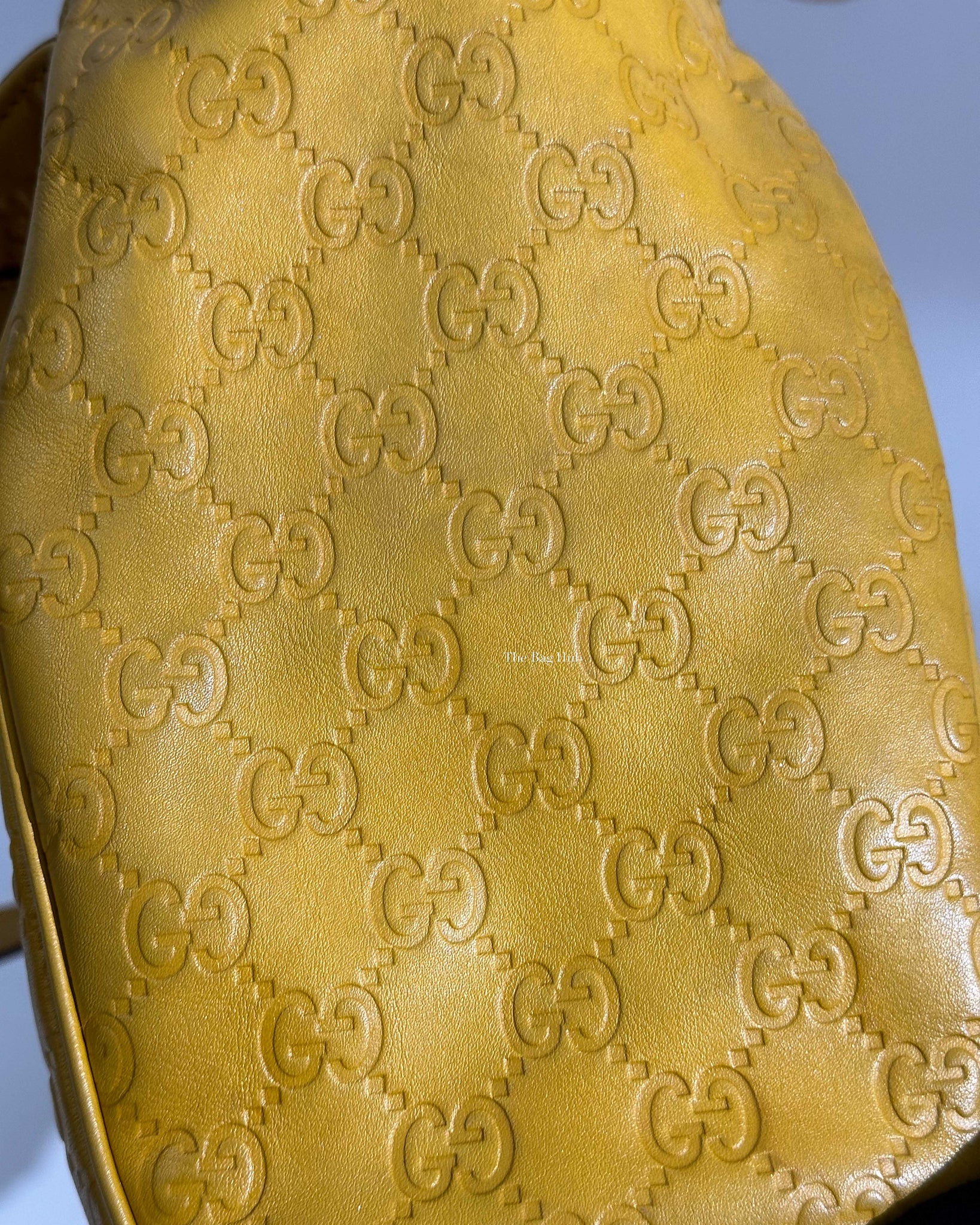 Gucci Yellow Guccissima Leather Charmy Hobo Bag-26