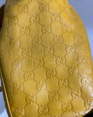 Gucci Yellow Guccissima Leather Charmy Hobo Bag-26