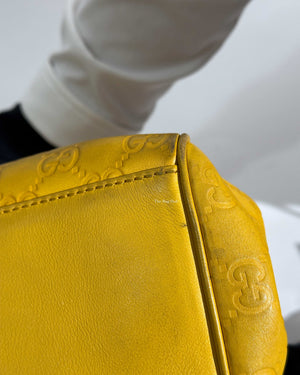 Gucci Yellow Guccissima Leather Charmy Hobo Bag-27