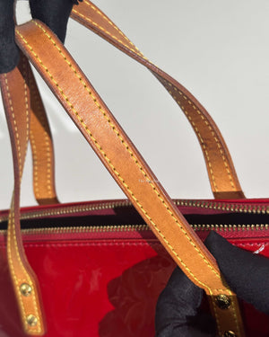 Louis Vuitton Red Monogram Vernis Bellevue PM Bag-15