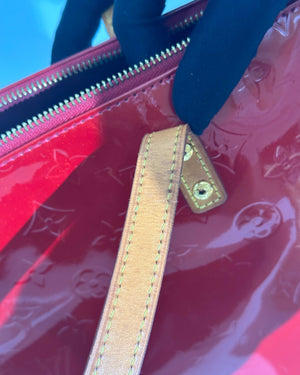 Louis Vuitton Red Monogram Vernis Bellevue PM Bag-20