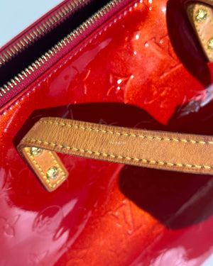 Louis Vuitton Red Monogram Vernis Bellevue PM Bag-21