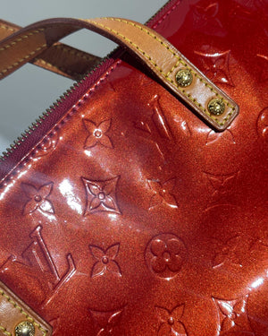 Louis Vuitton Red Monogram Vernis Bellevue PM Bag-26