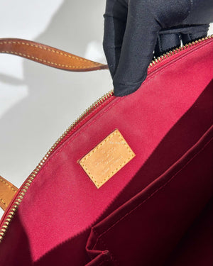 Louis Vuitton Red Monogram Vernis Bellevue PM Bag-28