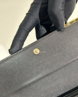 Gucci Black Gucissima Leather Long Wallet-17