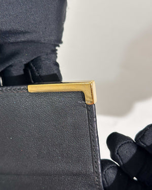 Gucci Black Gucissima Leather Long Wallet-18