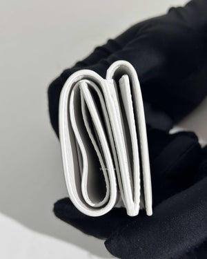 Balenciaga White Double Sided Mini Wallet-14