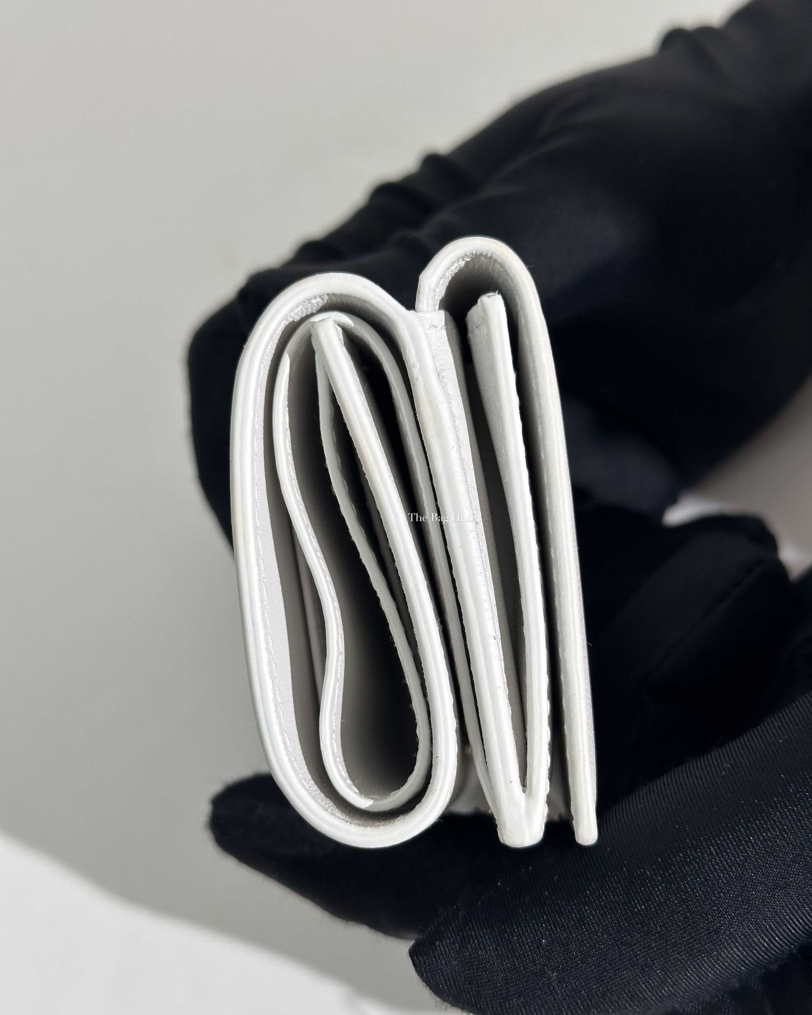 Balenciaga White Double Sided Mini Wallet-17