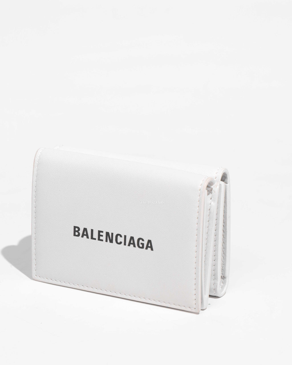 Balenciaga White Double Sided Mini Wallet-1