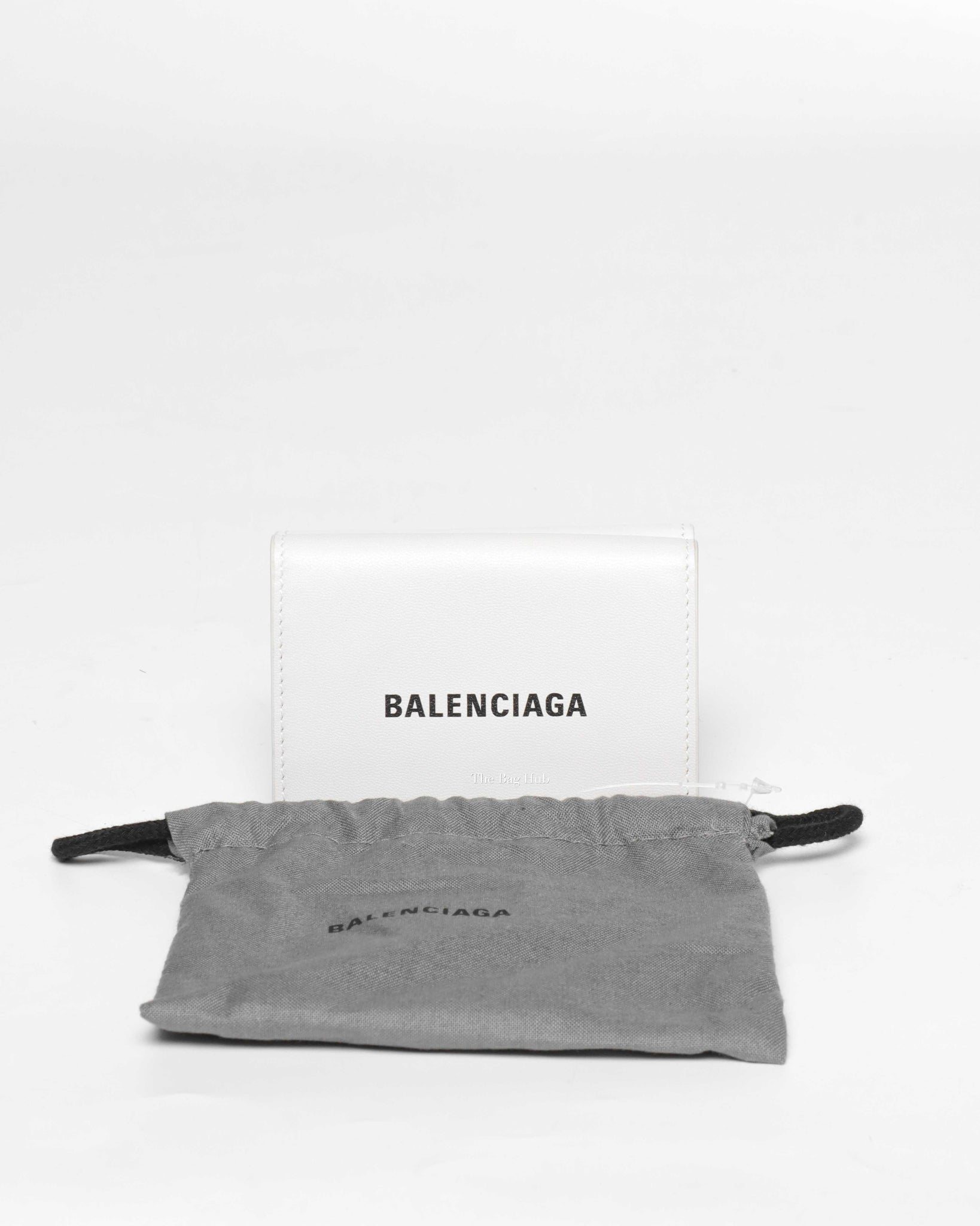 Balenciaga White Double Sided Mini Wallet-12