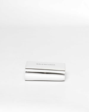 Balenciaga White Double Sided Mini Wallet-6