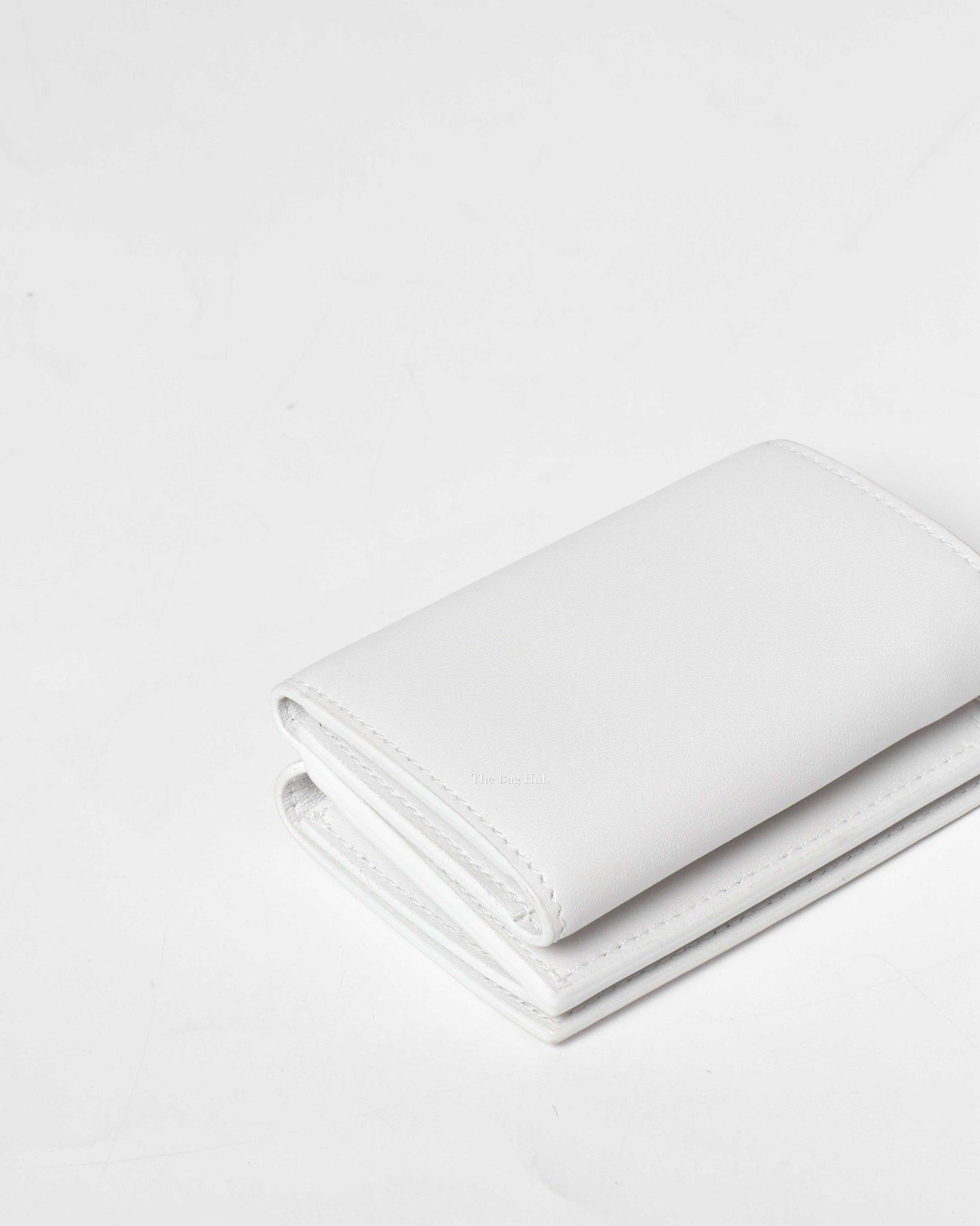 Balenciaga White Double Sided Mini Wallet-9