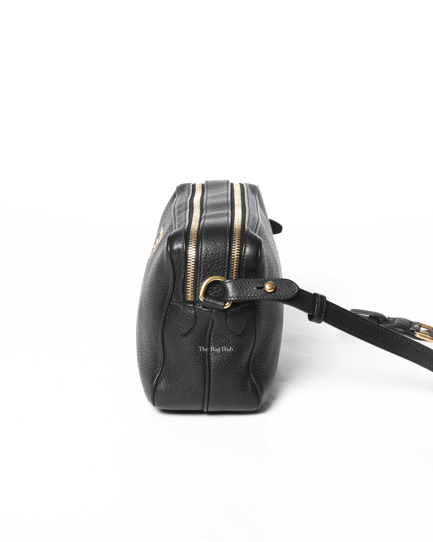 Prada Nero Vitello Phenix Camera Bag 1BH079-5