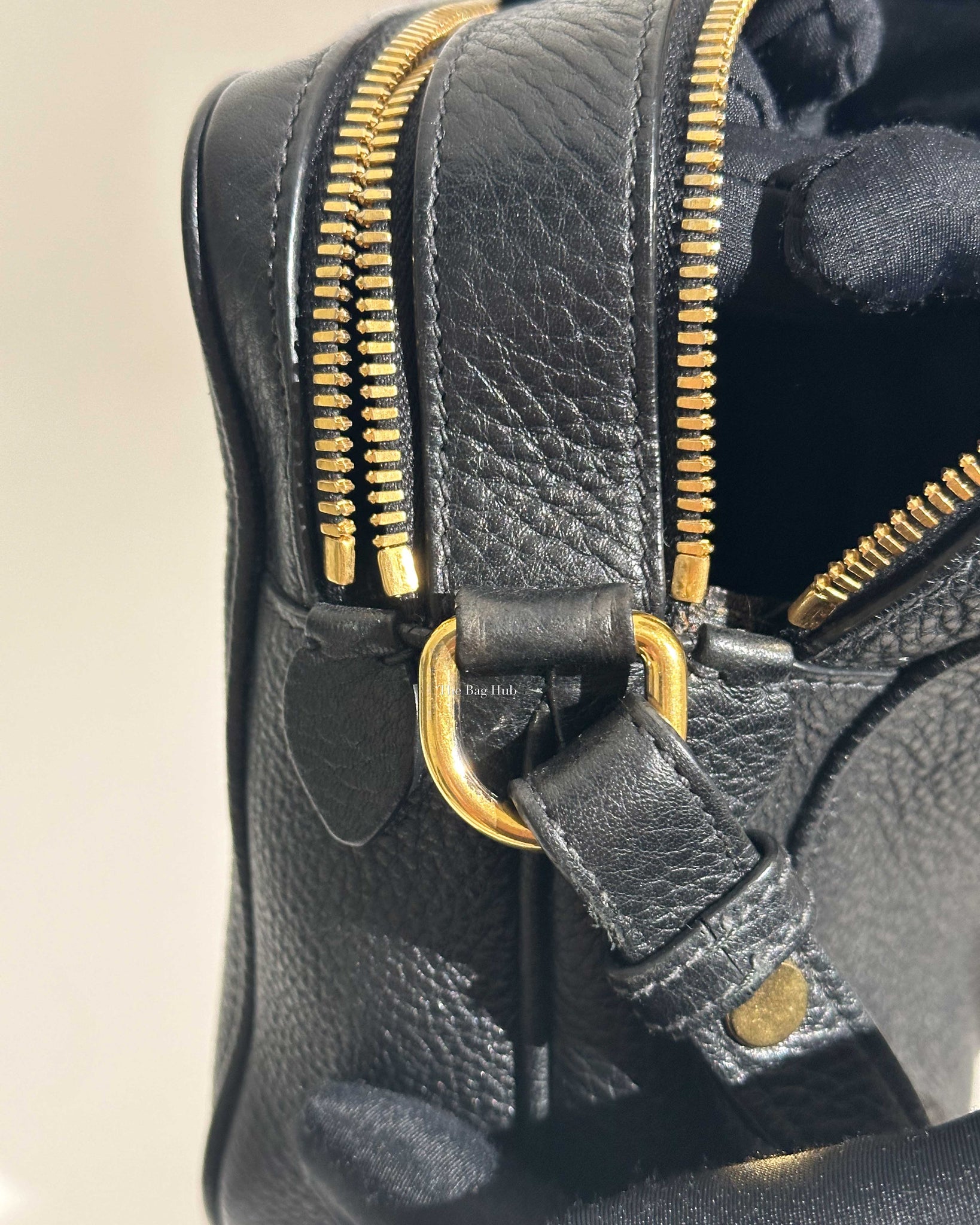 Prada Nero Vitello Phenix Camera Bag 1BH079-17
