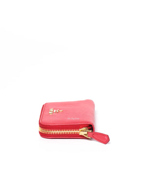 Prada Fragola Saffiano Metal 6 Key Holder 1M0604-4