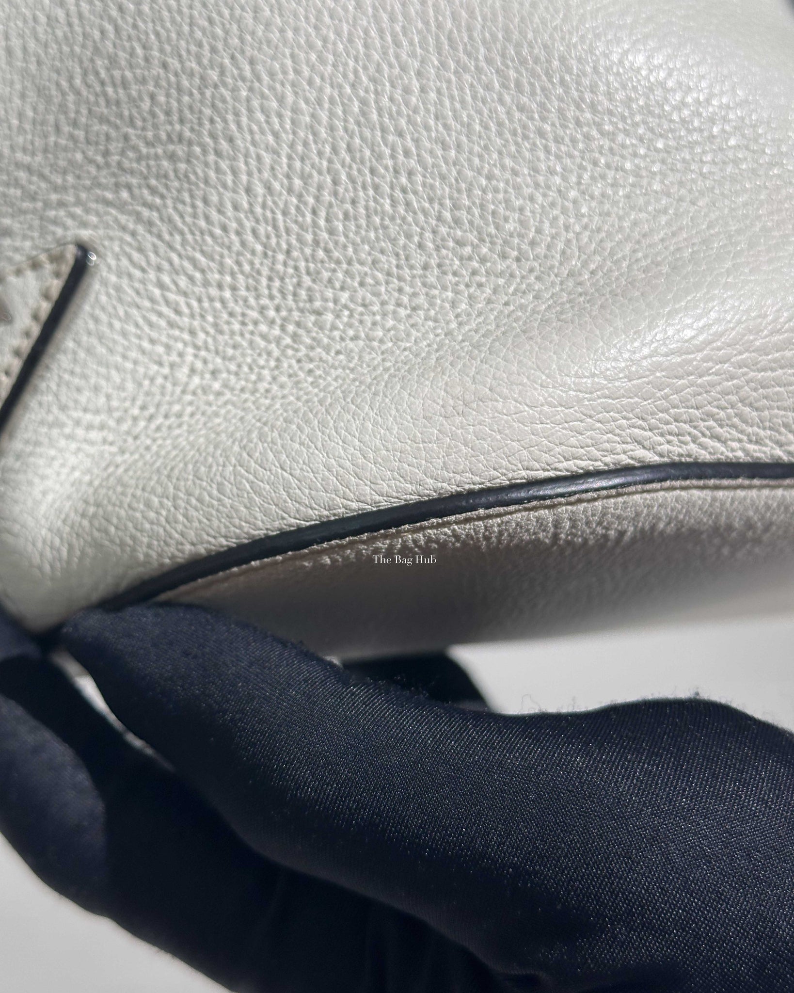Prada Talco Vitello Phenix Sechiello 1BE023 Bucket Bag