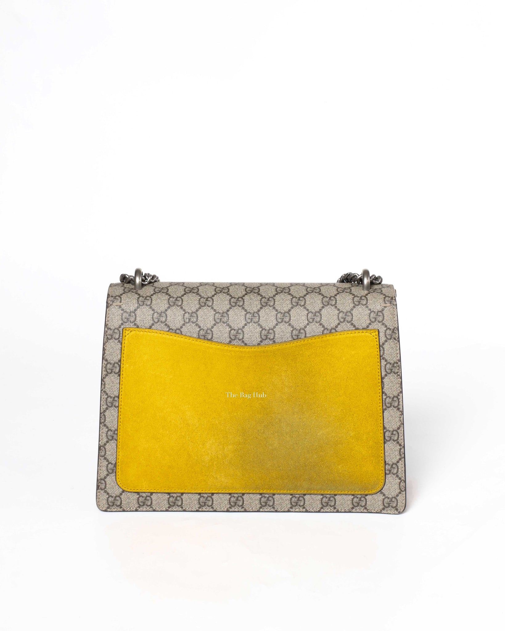 Gucci Yellow GG Supreme Medium Dionysus Flap Shoulder Bag-3