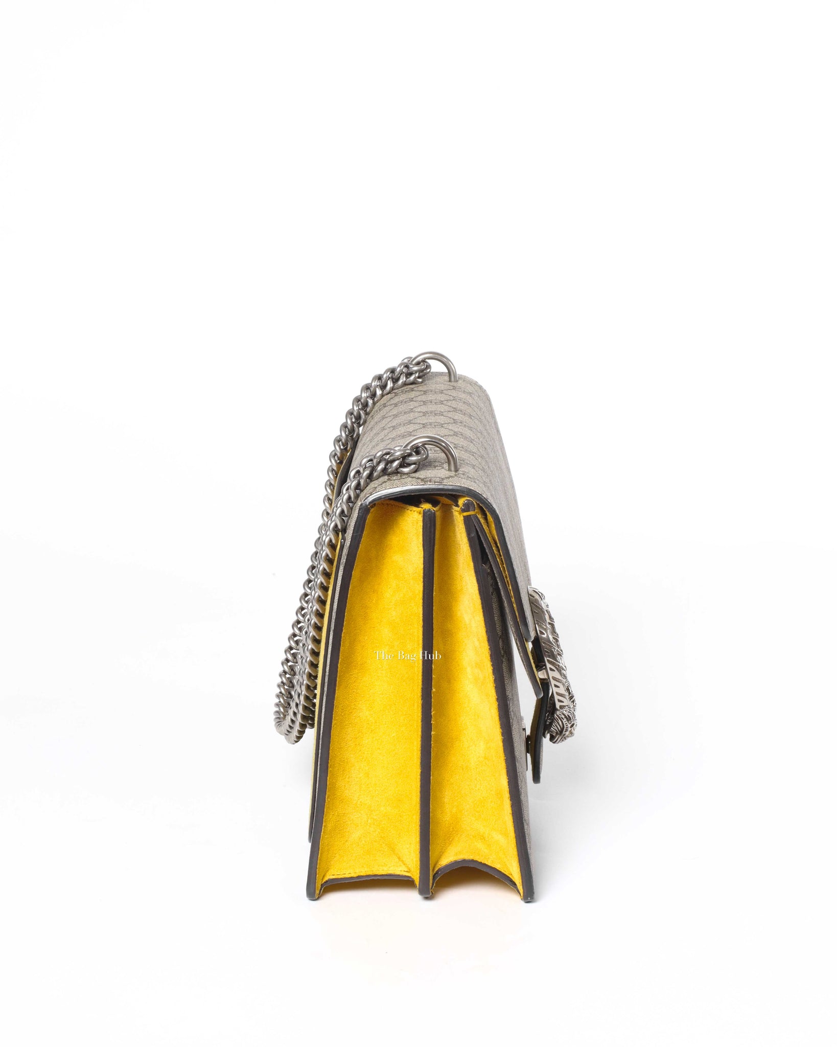 Gucci Yellow GG Supreme Medium Dionysus Flap Shoulder Bag-4