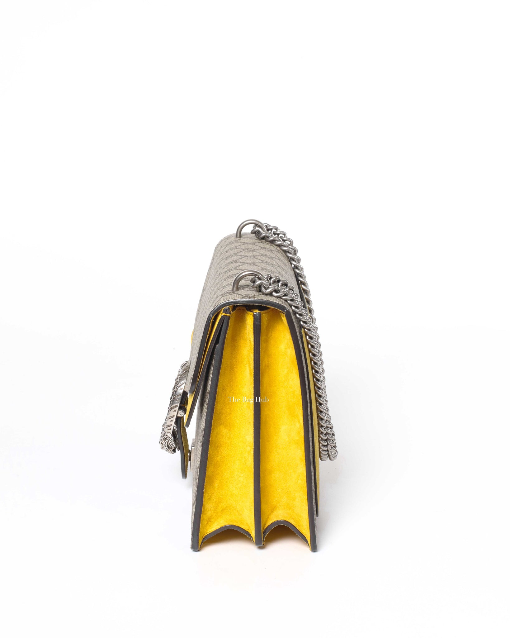 Gucci Yellow GG Supreme Medium Dionysus Flap Shoulder Bag-5