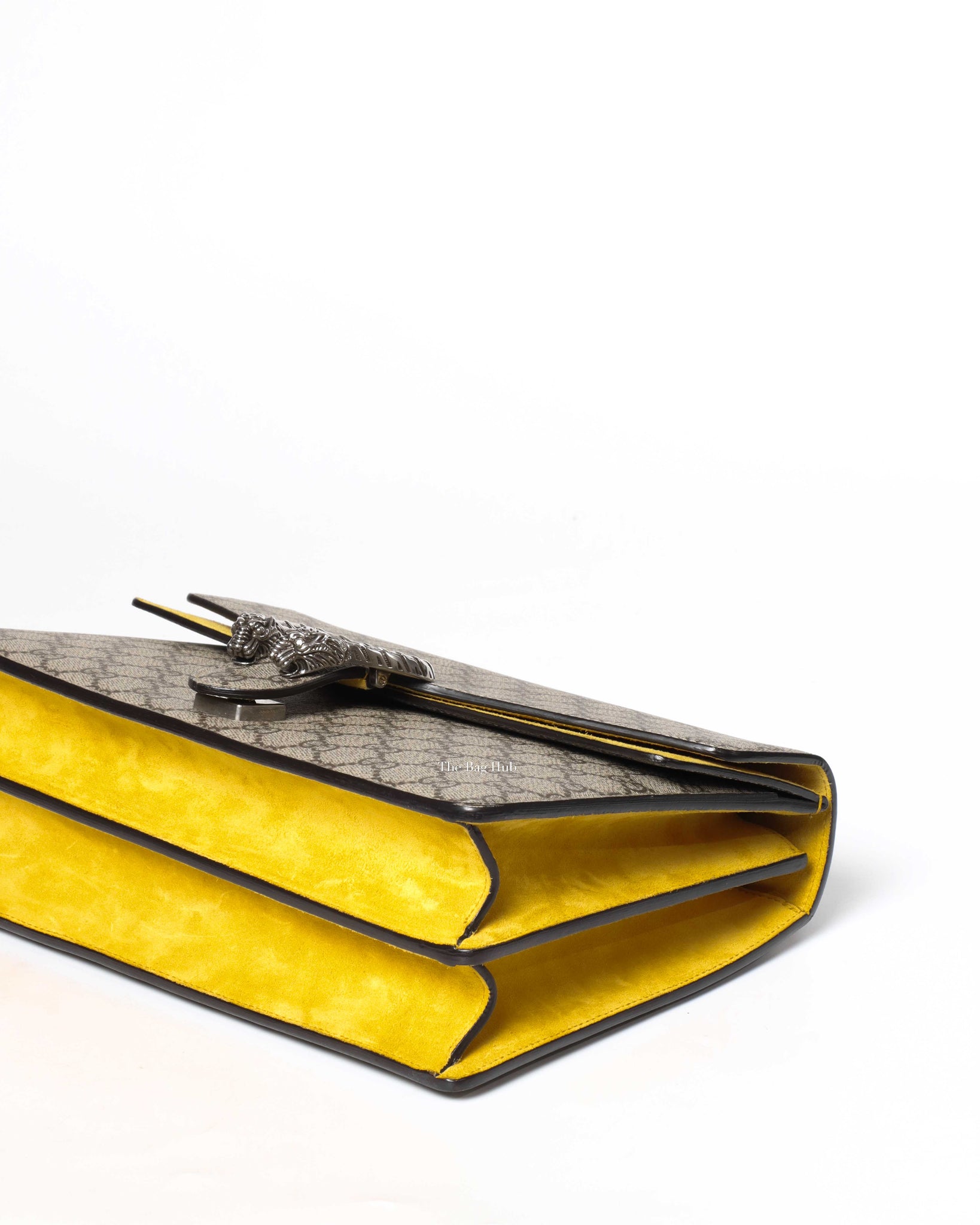 Gucci Yellow GG Supreme Medium Dionysus Flap Shoulder Bag-8
