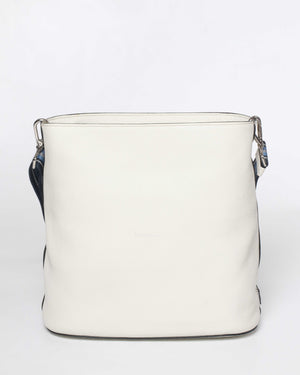 Prada Talco Vitello Phenix Sechiello 1BE023 Bucket Bag