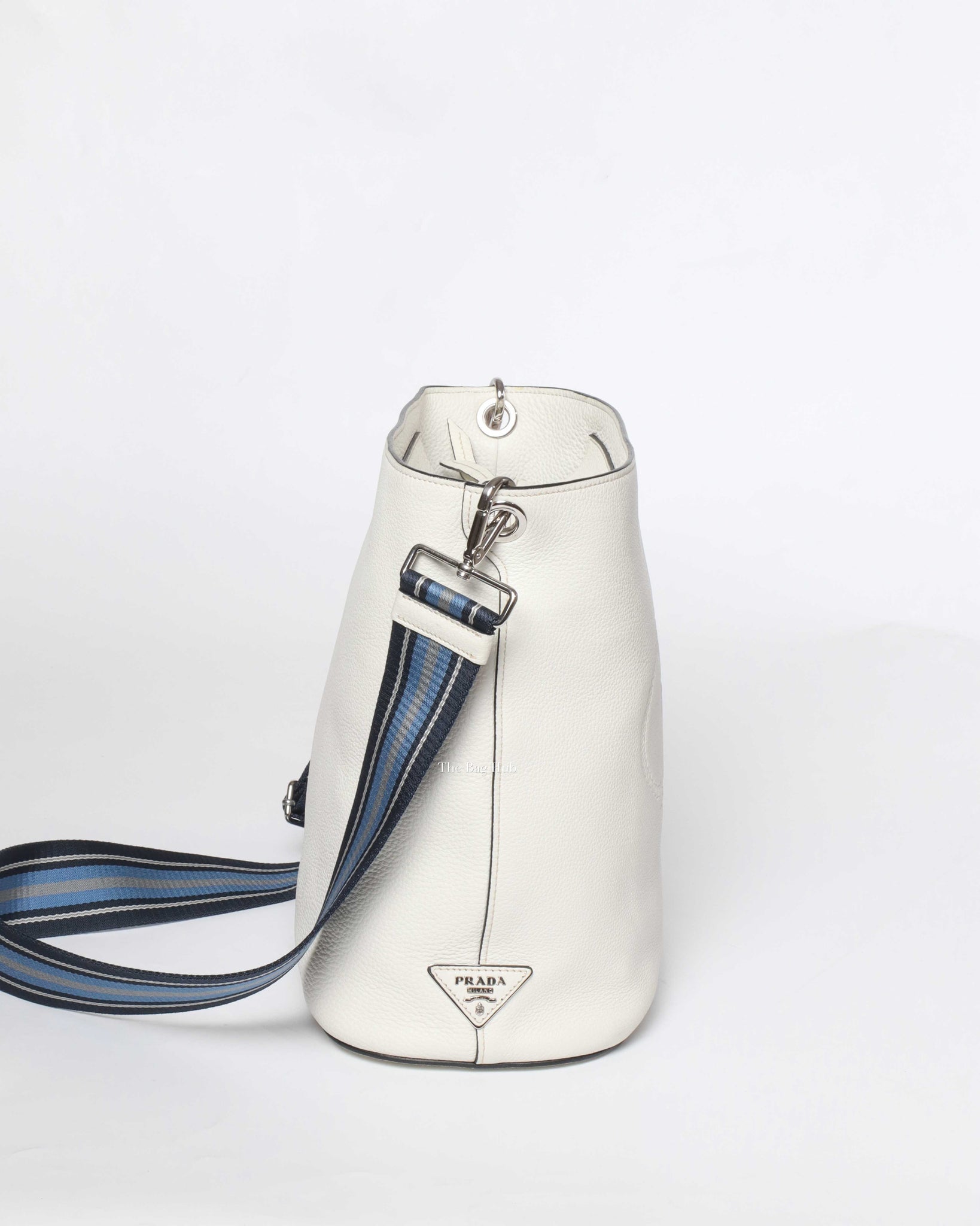 Prada Talco Vitello Phenix Sechiello 1BE023 Bucket Bag