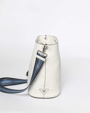 Prada Talco Vitello Phenix Sechiello 1BE023 Bucket Bag