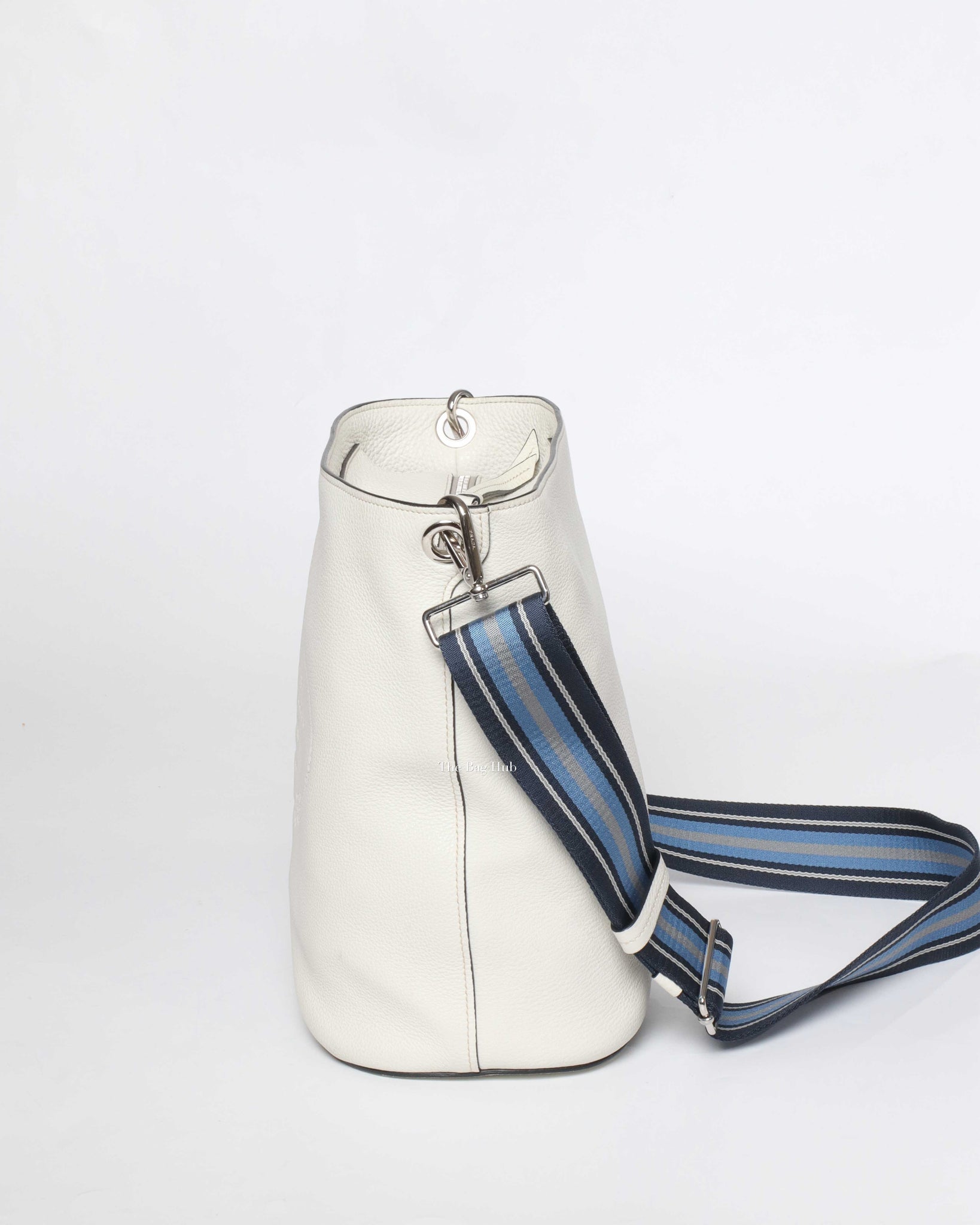 Prada Talco Vitello Phenix Sechiello 1BE023 Bucket Bag
