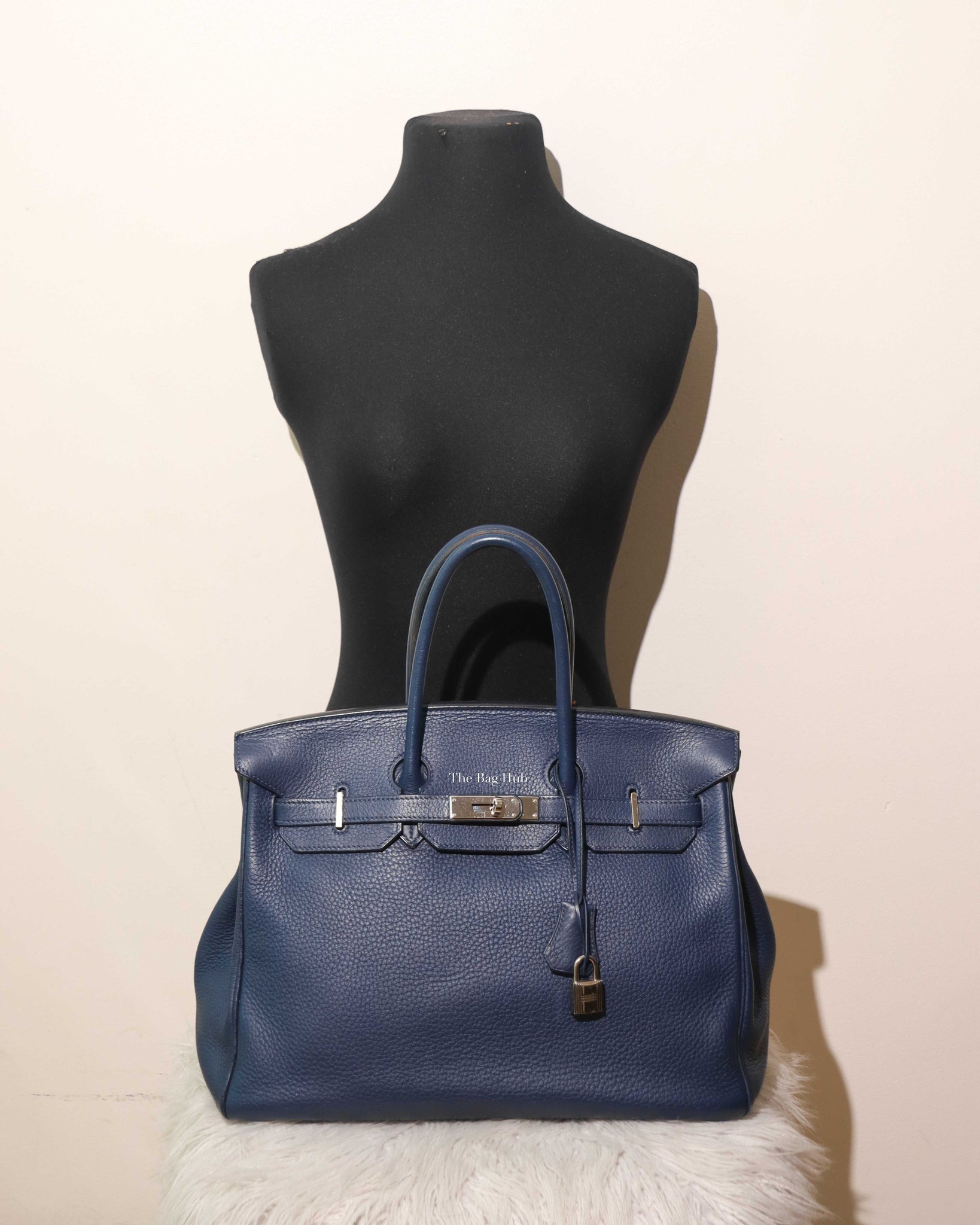 Hermes Navy Blue Togo Birkin 35 PHW