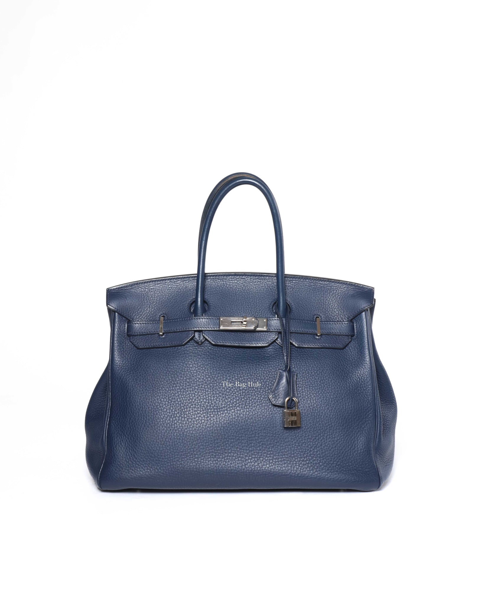 Hermes birkin navy blue sale