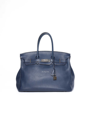 Hermes Navy Blue Togo Birkin 35 PHW