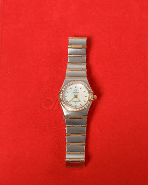 Omega Constellation 95 Yellow Gold/Steel with Diamonds 22.5 mm 12677000