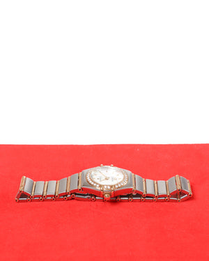 Omega Constellation 95 Yellow Gold/Steel with Diamonds 22.5 mm 12677000